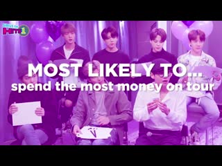 @bts twt played the most likely to game