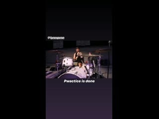 Lynn gunn and justin nace rehearsing