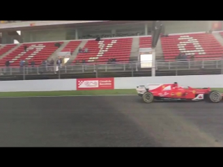 Slow motion #ferrari #sf70h,tests in barcelona