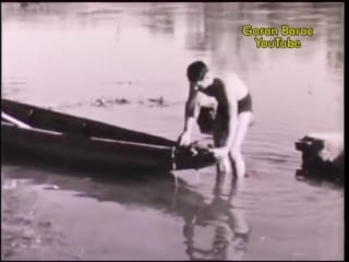 8mm film banja luka 1944 godine dajak čamac dayak boat