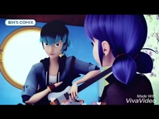 Lukanette | miraculous lady bug vine| marinette dupain cheng | luka couffaine | луканетт | by dream swan