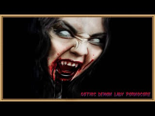 Pornocore zombie gothic demon lady