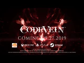 Code vein invading executioner boss trailer x1, ps4, pc