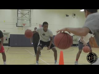 How dwyane wade son trains for crazy handles! zaire wade and dada morris showing