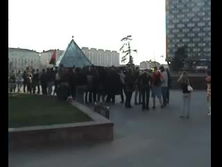 Митинг минских анархистов после чш 26 04 09