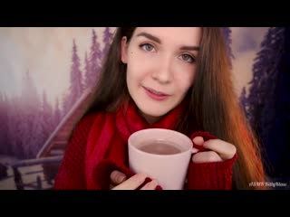 Асмр пьем чай на морозе 🌲❄☕ asmr drink tea in winter forest