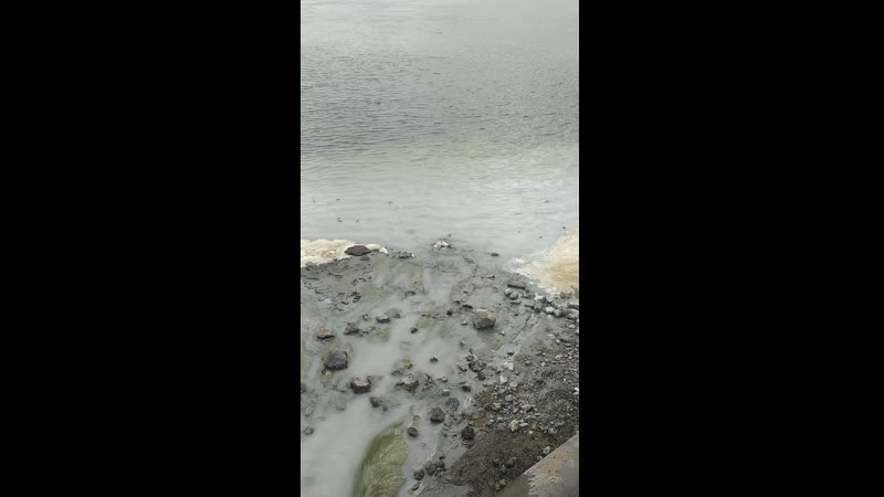 Трубу прорвало в районе лагерного сада