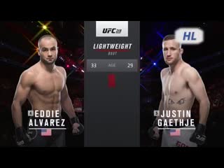 Eddie alvarez vs justin gaethje highlight