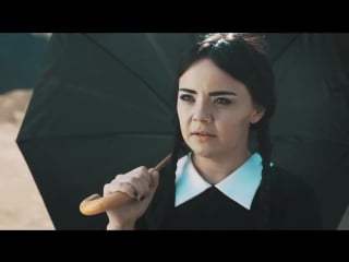 Adult wednesday addams s1e4 dog walker
