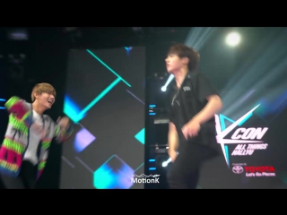 [fancam] 160625 jungkook & v hardcore dabbing @ kcon 2016 ny