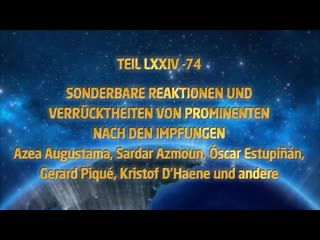 Sonderbare reaktionen und verrücktheiten von prominenten nach den impfungen teil lxxiv – 74