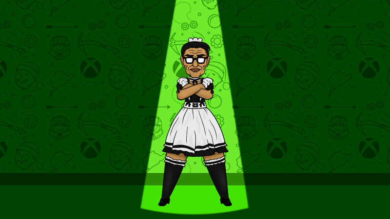 Каргас танцует в костюме горничной (пародия на анка)