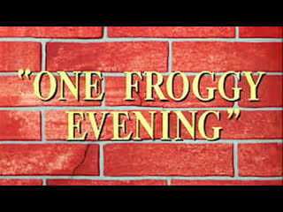 Michigan j frog in "one froggy evening", 1955, full cartoon