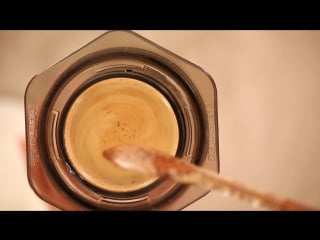 Brewing with aeropress classic coffee