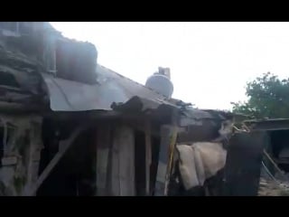 18 gorloa 26th may, result of ukrainian shelling