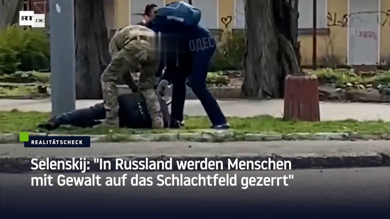 Selenskij "in russland werden menschen mit gewalt auf das schlachtfeld gezerrt"