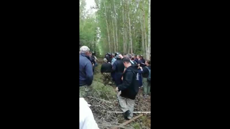 Разгон протеста против свалки в орехово зуевском районе