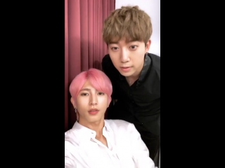 Kiseop instalive (with hoon) ||