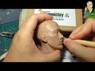 How to sculpt hyperrealistic bruce lee part 5 rough facial refinement