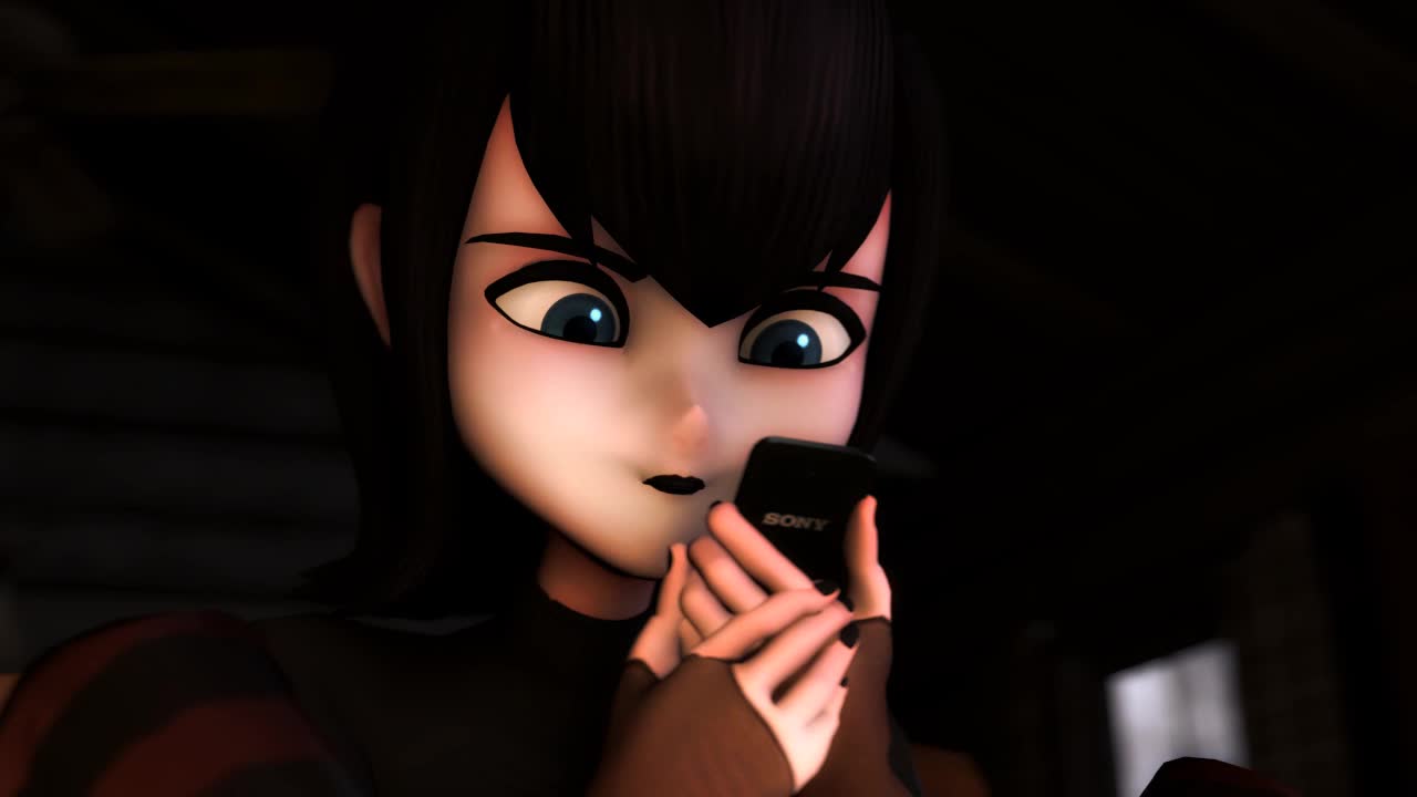 Vika's graceful form illuminated