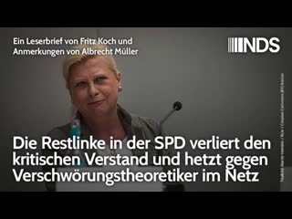 Die restlinke in der spd verliert kritischen verstand hetzt gegen verschwörungstheoretiker im netz