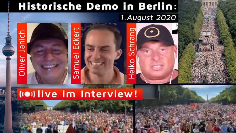 Historische demo in berlin heiko schrang & samuel eckert live im interview!