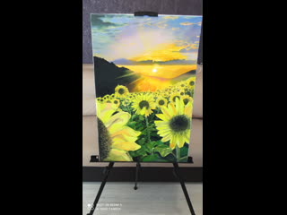 Art work "sunflowers" очередной заказик ) работаем !) )))