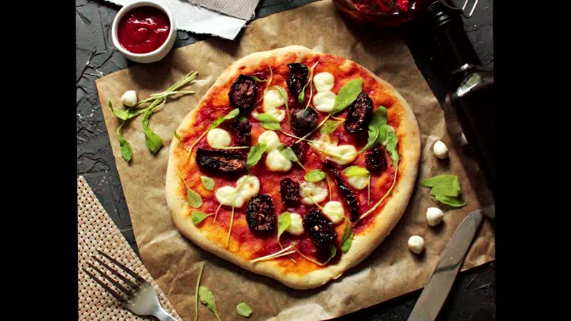 🍕 пицца с вялеными помидорами 🍕