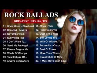 U2, bon jovi, scorpions, led zeppelin, aerosmith best slow rock ballads 80s, 90s playlist