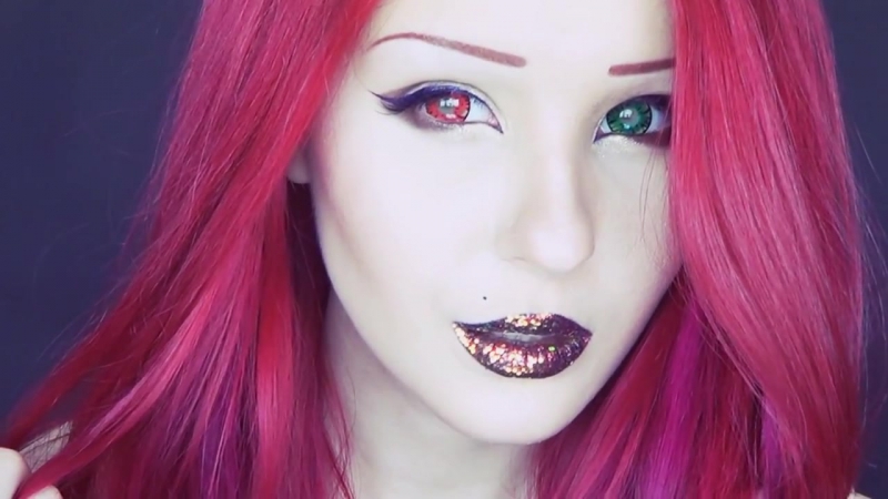 Голографические губы holographic lips makeup tutorial by anastasiya shpagina