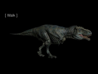 Tyrannosaurus rex animation