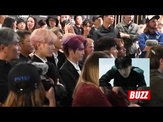 191003 superm 슈퍼엠 watch 'jopping' video with fans at capitol records debut