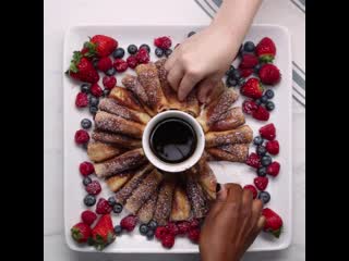 Blooming french toast, цветущий французский тост