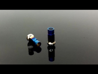 Titanium blue wheel lug nut