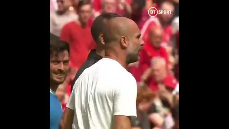 Pep guardiola is the first premier league manager to be shown a yellow card that didnt take long
