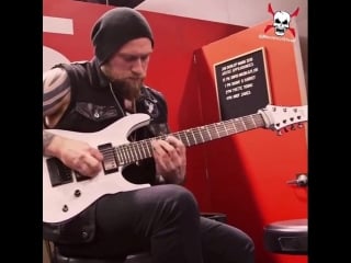 Andy james shredding the shit out of his guitar