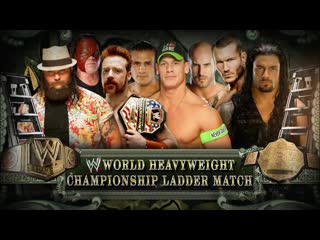 Cesaro vs kane vs cena vs orton vs del rio vs sheamus vs wyatt vs reigns wwe world heavyweight championship (mitb 2014)