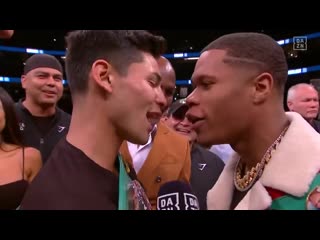 Ryan garcia devin haney face off, exchange words ahead of potential fight