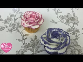 How to make a two tone buttercream ruffle rose