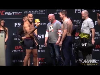 Ufc fight night 81 weigh ins ilir latifi gets flowers