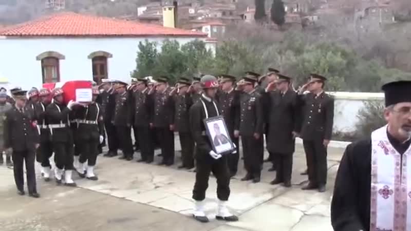 Rum asıllı kore gazisine kilisede askeri tören