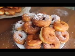 Творожные калачики (пончики) cheese loaves (donuts)