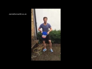 Jamie dornan & eddie redmayne the ice bucket challenge