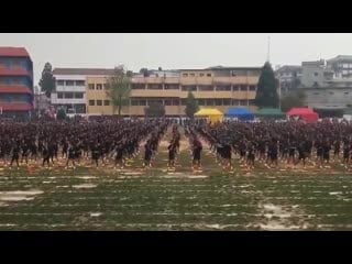 Students in st mary's in india dancing to mashup of fire and power by @bts twt and @littlemix