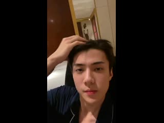 200116 sehun instagram live