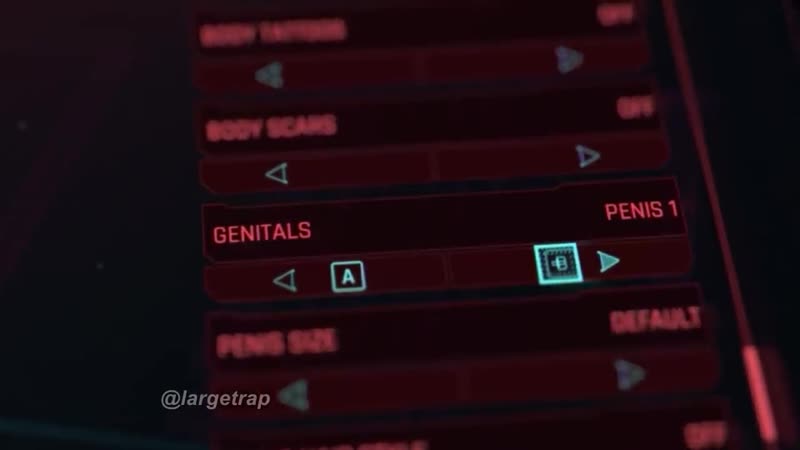 [largetrap] cyberpunk penis customization meme