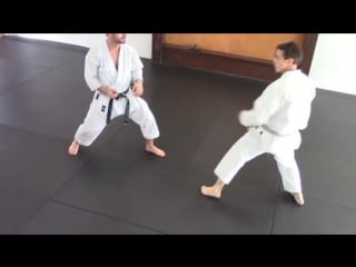 Tai sabaki body shifting in kumite