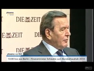 Gerhard schröder gibt schwere straftat zu völkerrechtsbruch!