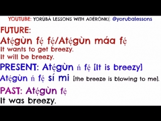 Aderonke the weather seasons (and their associations) in yorùbá language