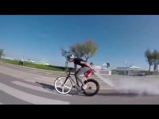 Rocket propelled fire extinguisher bike